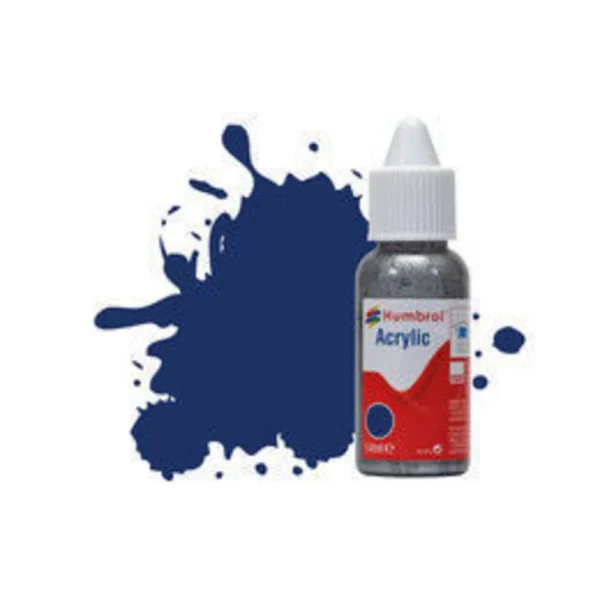 1577015 Humbrol - HUMBROL ACRYLIC DROPPER BOTTLE 14ML No 15 Midnight Blue - Gloss - DB0015