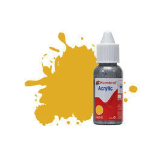1577016 Humbrol - HUMBROL ACRYLIC DROPPER BOTTLE 14ML No 16 Gold - Metallic - DB0016