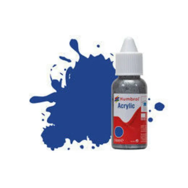 1577025 Humbrol - HUMBROL ACRYLIC DROPPER BOTTLE 14ML No 25 Blue - Matt - DB0025