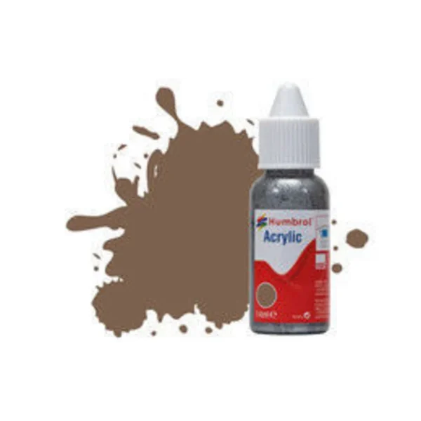 1577029 Humbrol - HUMBROL ACRYLIC DROPPER BOTTLE 14ML No 29 Dark Earth - Matt - DB0029