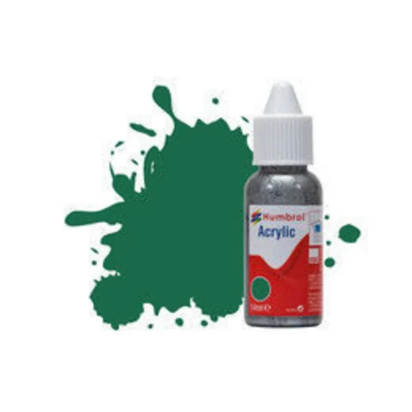 Humbrol - HUMBROL ACRYLIC DROPPER BOTTLE 14ML No 30 Dark Green - Matt - DB0030