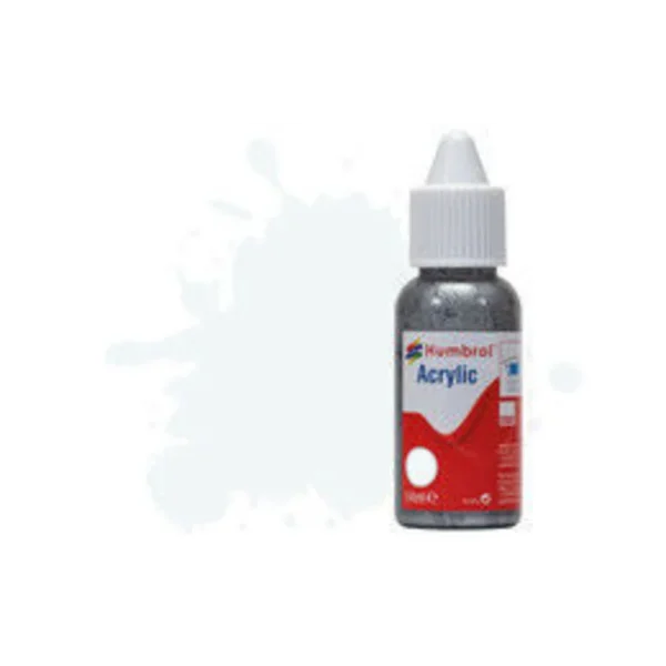 Humbrol - HUMBROL ACRYLIC DROPPER BOTTLE 14ML No 34 White - Matt - DB0034