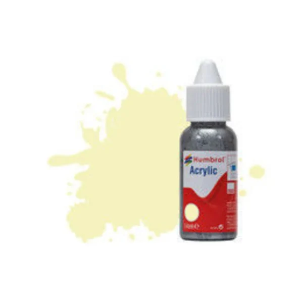 1577041 Humbrol - HUMBROL ACRYLIC DROPPER BOTTLE 14ML No 41 Ivory - Gloss - DB0041