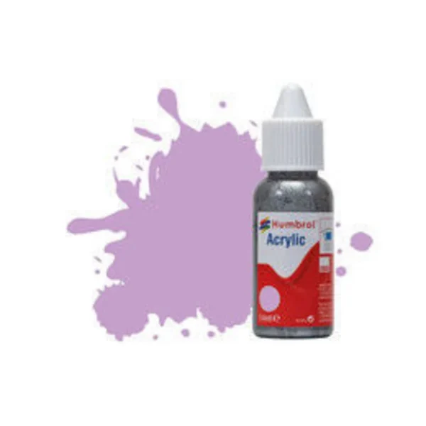 Humbrol - HUMBROL ACRYLIC DROPPER BOTTLE 14ML No 42 Pastel Violet Matt - DB0042