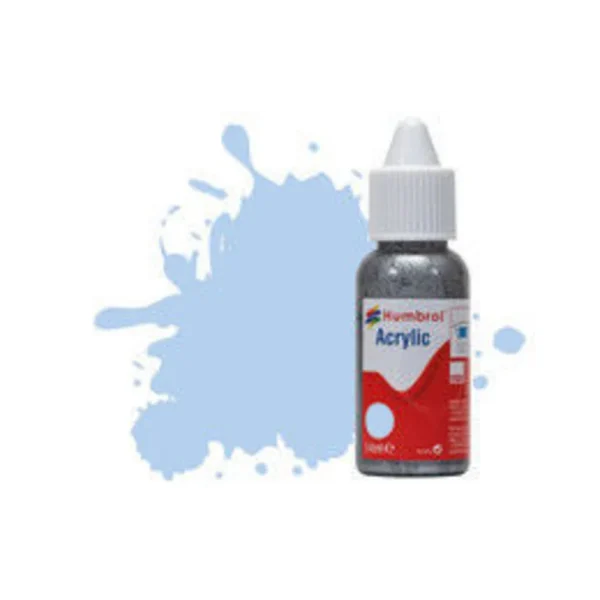 Humbrol - HUMBROL ACRYLIC DROPPER BOTTLE 14ML No 44 Pastel Blue Matt - DB0044