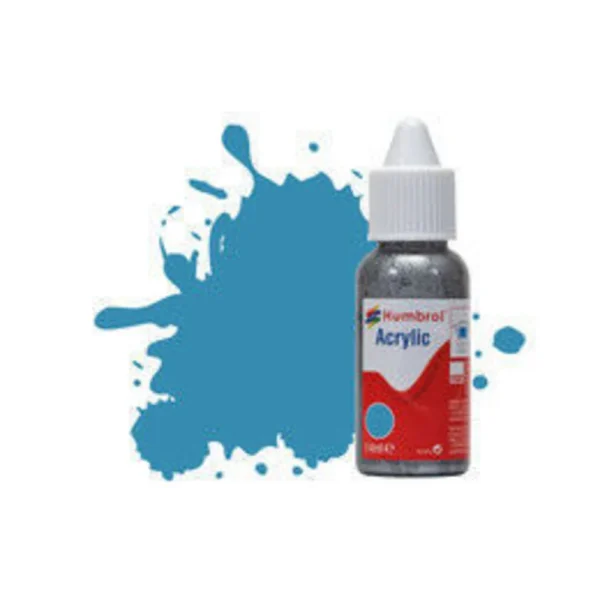 1577048 Humbrol - HUMBROL ACRYLIC DROPPER BOTTLE 14ML N0 48 Mediterranean Blue Gloss - DB0048