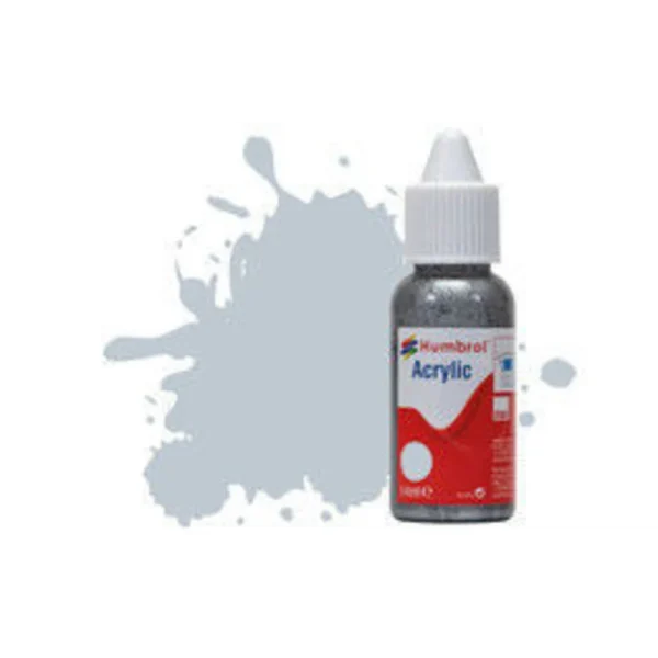 Humbrol - HUMBROL ACRYLIC DROPPER BOTTLE 14ML No 56 Aluminium - Metallic - DB0056