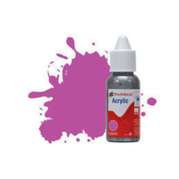 Humbrol - HUMBROL ACRYLIC DROPPER BOTTLE 14ML No 58 Magenta Matt - DB0058