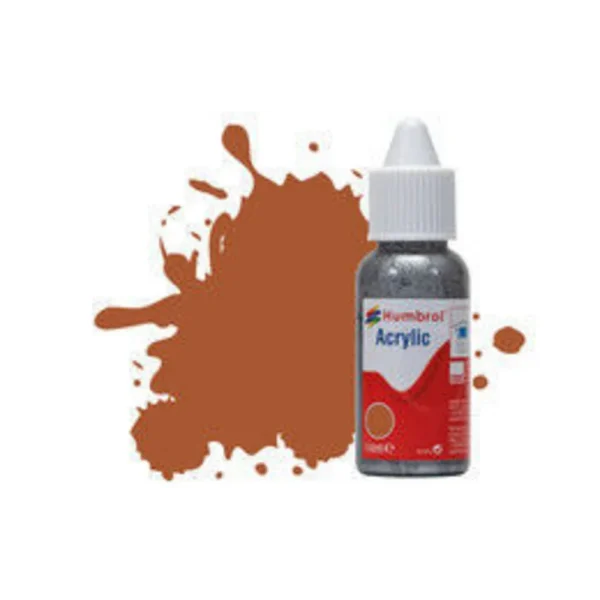 Humbrol - HUMBROL ACRYLIC DROPPER BOTTLE 14ML No 62 Leather - Matt - DB0062