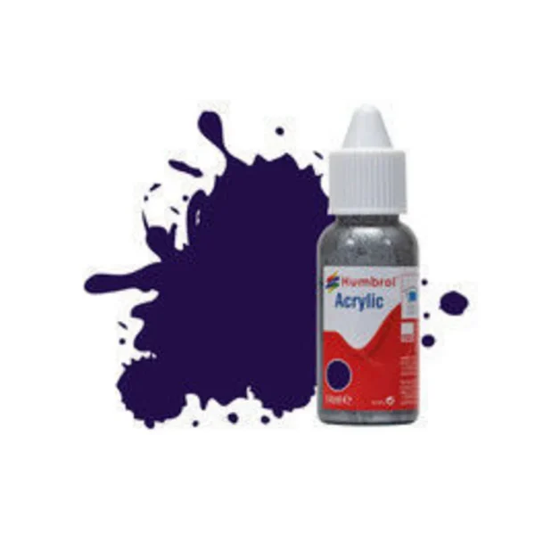 1577068 Humbrol - HUMBROL ACRYLIC DROPPER BOTTLE 14ML No 68 Purple Gloss - DB0068