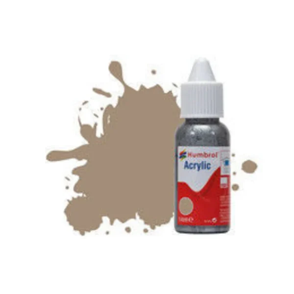 1577072 Humbrol - HUMBROL ACRYLIC DROPPER BOTTLE 14ML No 72 Khaki Drill Matt - DB0072