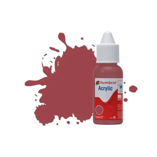 1577073 Humbrol - HUMBROL ACRYLIC DROPPER BOTTLE 14ML No. 73 Wine Matt - DB0073