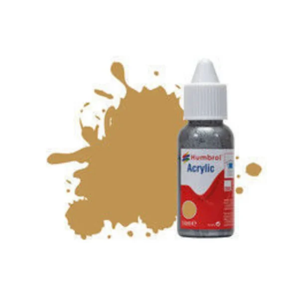 1577093 Humbrol - HUMBROL ACRYLIC DROPPER BOTTLE 14ML No 93 Desert Yellow - DB0093