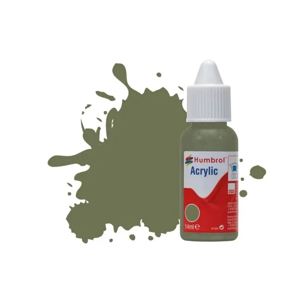 Humbrol - HUMBROL ACRYLIC DROPPER BOTTLE 14ML No 105 Marine Green. Matt - DB0105
