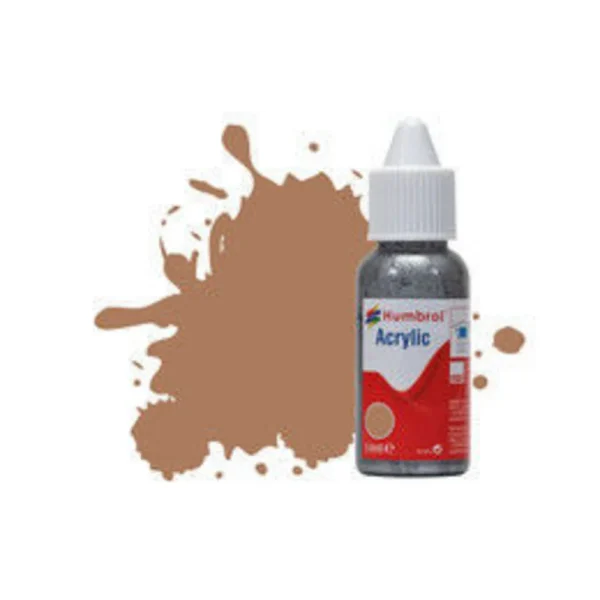 Humbrol - HUMBROL ACRYLIC DROPPER BOTTLE 14ML No 118 US Tan - Matt - DB0118
