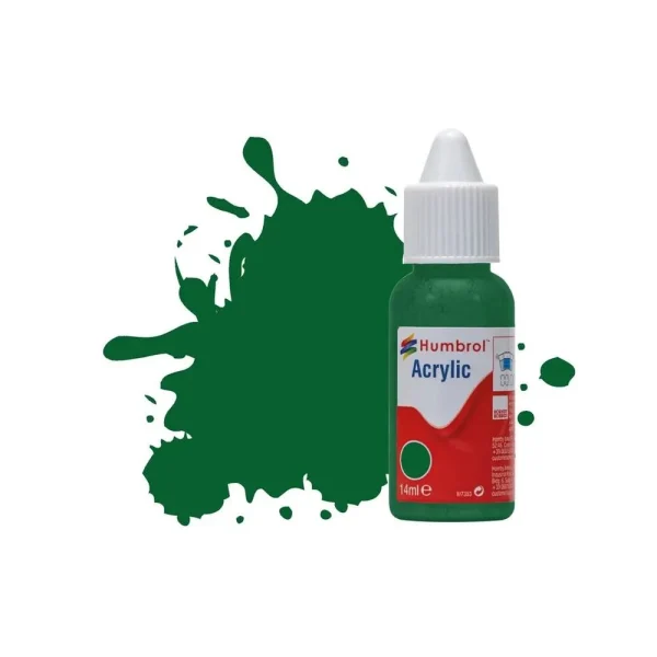 1577120 Humbrol - HUMBROL ACRYLIC DROPPER BOTTLE 14ML No 120 Light Green Matt - DB0120