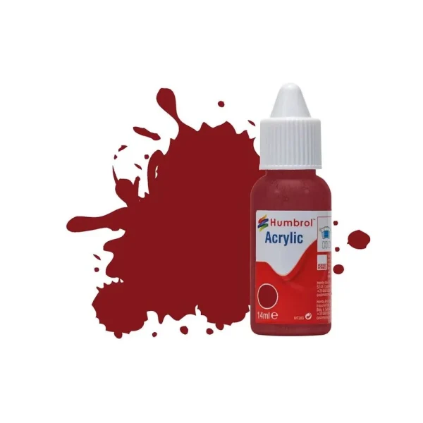 1577133 Humbrol - HUMBROL ACRYLIC DROPPER BOTTLE 14ML No 133 Brown Satin - DB0133