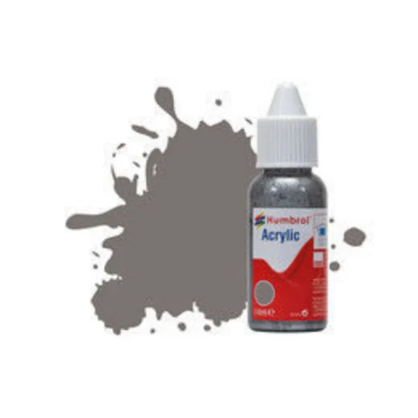 Humbrol - HUMBROL ACRYLIC DROPPER BOTTLE 14ML No 156 Dark Camouflage Grey Satin - DB0156