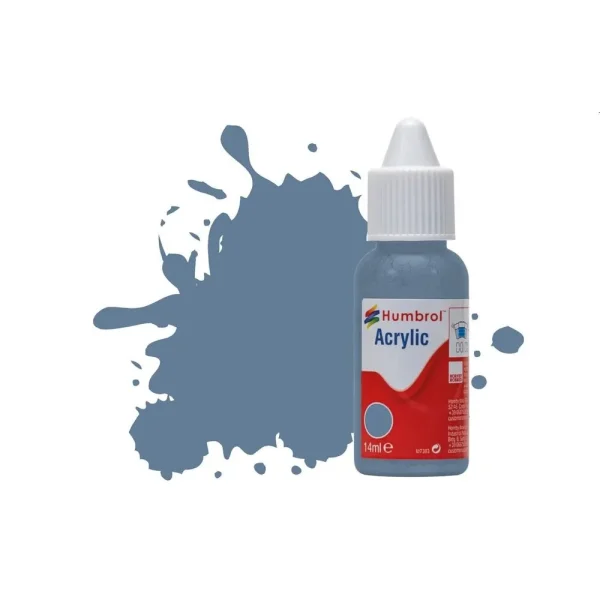 Humbrol - HUMBROL ACRYLIC DROPPER BOTTLE 14ML No.157 Azure Blue Matt - DB0157