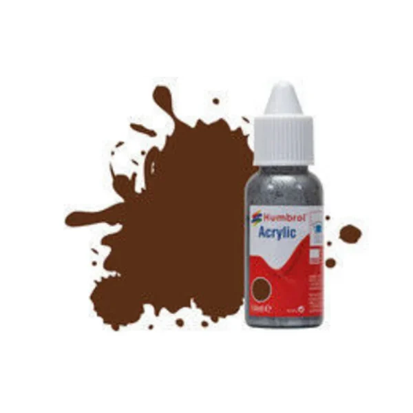 Humbrol - HUMBROL ACRYLIC DROPPER BOTTLE 14ML No 160 German Camouflage Red - Matt - DB0160
