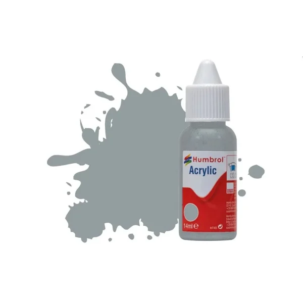 Humbrol - HUMBROL ACRYLIC DROPPER BOTTLE 14ML No.167 Barley/Camouflage Grey Matt - DB0167
