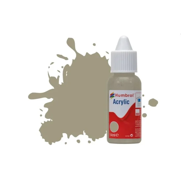 Humbrol - HUMBROL ACRYLIC DROPPER BOTTLE 14ML No.168 Hemp/Camouflage Beige Matt - DB0168