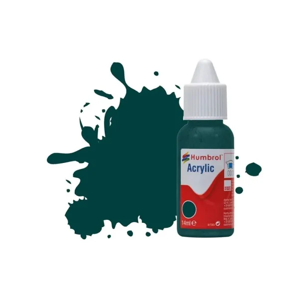 Humbrol - HUMBROL ACRYLIC DROPPER BOTTLE 14ML No.239 Racing Green Gloss - DB0239
