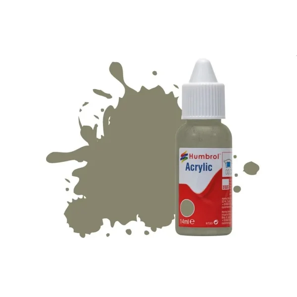 Humbrol - HUMBROL ACRYLIC DROPPER BOTTLE 14ML No.240 RLM 02 Grau Matt - DB0240
