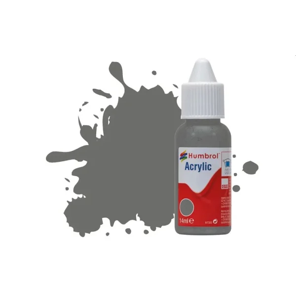 Humbrol - HUMBROL ACRYLIC DROPPER BOTTLE 14ML No.246 RLM 75 Grauviolett Matt - DB0246