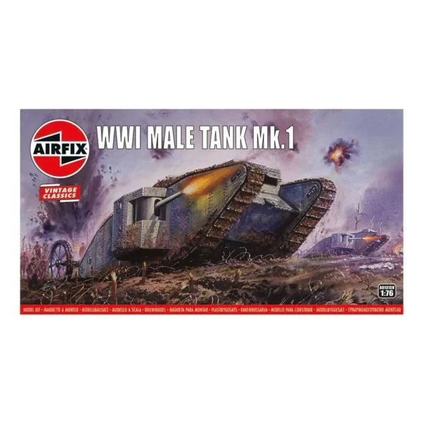 1601315 Airfix - WWI "Male" Tank Mk.I,Vintage Classics - A01315V