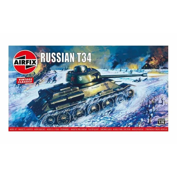 1601316 Airfix - Russian T-34 Medium Tank,Vintage Classic - A01316V