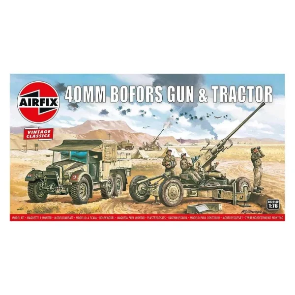 1602314 Airfix - Bofors 40mm Gun & Tractor,Vintage Classi - A02314V