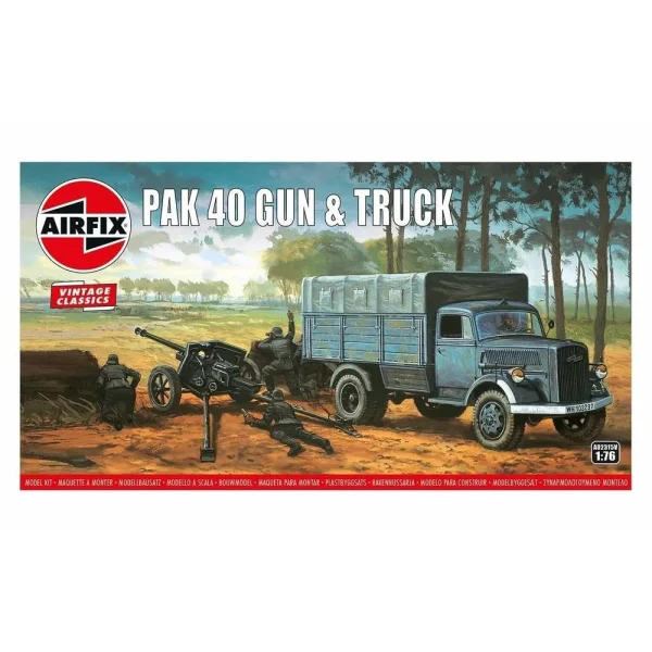 1602315 Airfix - Opel Blitz & Pak 40 Gun, Vintage Classic - A02315V