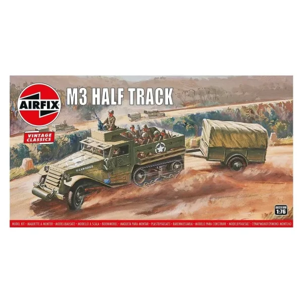 1602318 Airfix - M3 Half Track & 1 Ton Trailer, Vintage Classics - A02318V