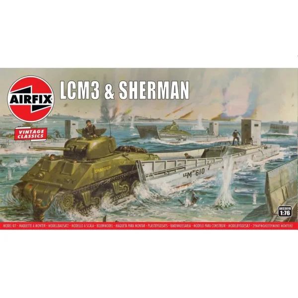 Airfix - LCM3 & Sherman Tank - A03301V