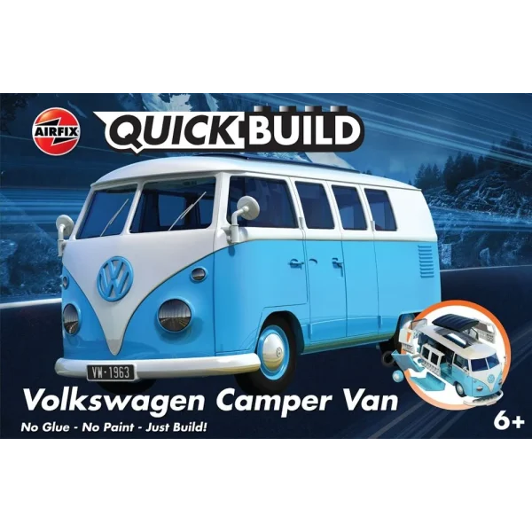1606024 Airfix - QUICKBUILD VW Camper Van - Blue - J6024