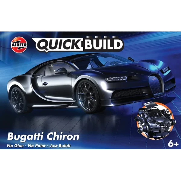Airfix - QUICKBUILD Bugatti Chiron - Black - J6025