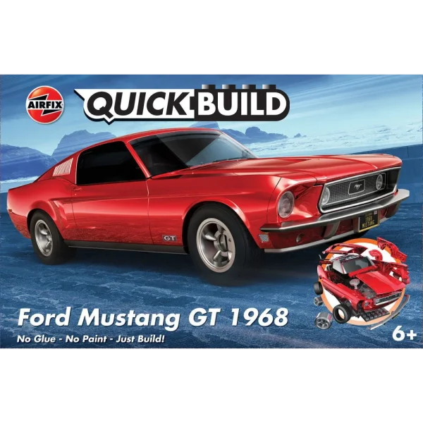 Airfix - QUICKBUILD Ford Mustang GT 1968 - J6035