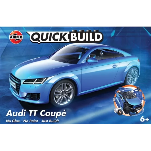 Airfix - QUICKBUILD Audi TT Coupe - Blue - J6054