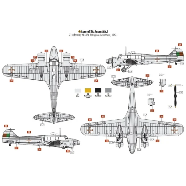 1609191-9 Airfix - Avro Anson Mk.I - A09191A
