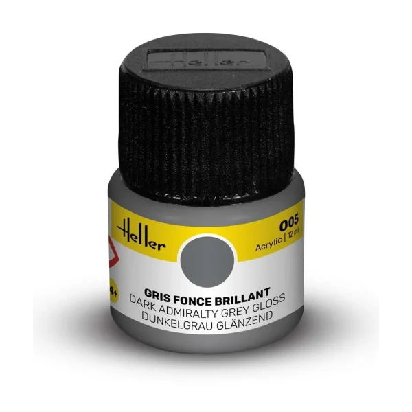 Heller - Acrylic Colour 005 Dark Admiralty Grey Gloss - 9005