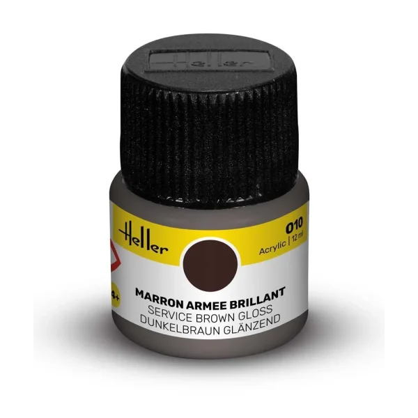 Heller - Acrylic Colour 010 Service Brown Gloss - 9010