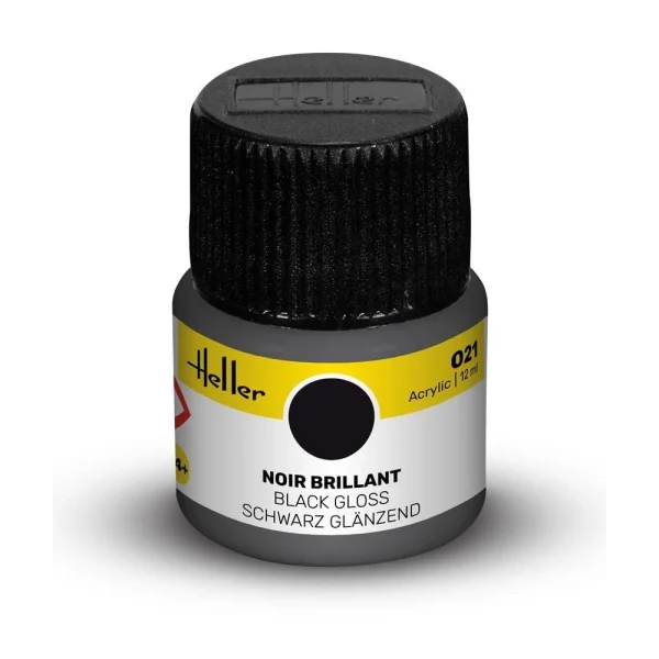 1709021 Heller - Acrylic Colour 021 Black Gloss - 9021