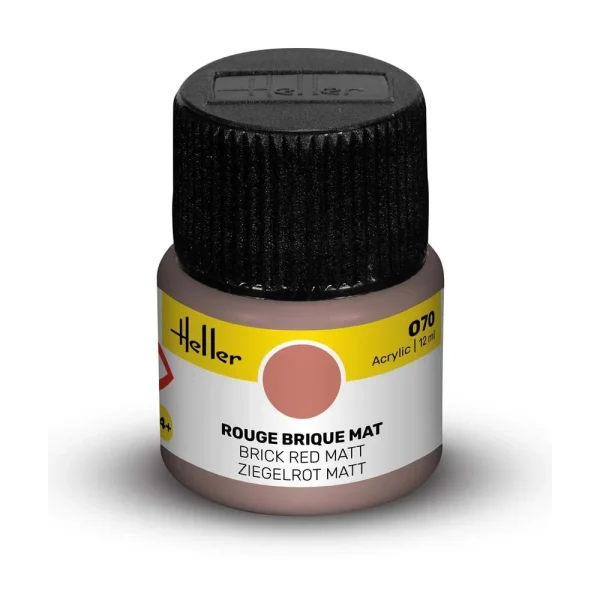 1709070 Heller - Acrylic Colour 070 Brick Red Matt - 9070