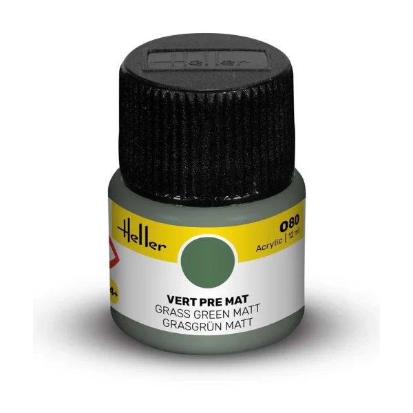 1709080 Heller - Acrylic Colour 080 Grass Green Matt - 9080