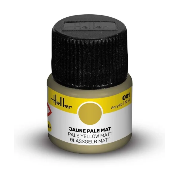 1709081 Heller - Acrylic Colour 081 Pale Yellow Matt - 9081