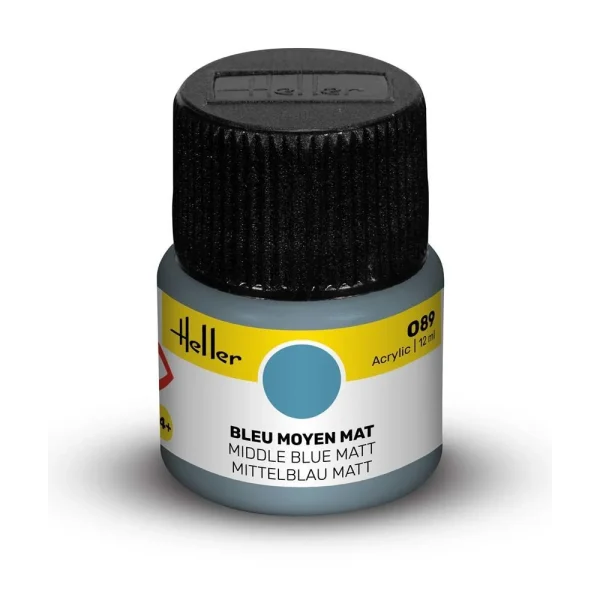 1709089 Heller - Acrylic Colour 089 Middle Blue Matt - 9089