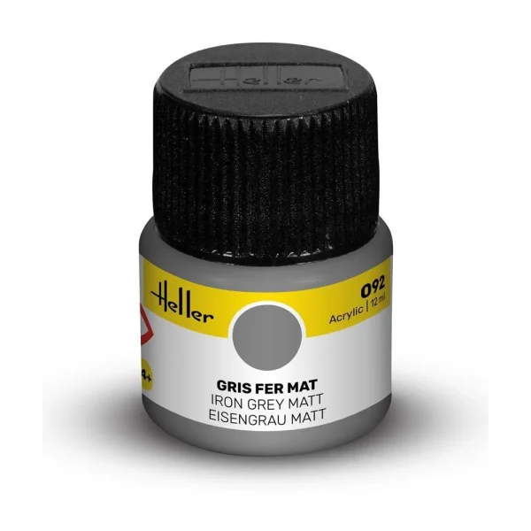 1709092 Heller - Acrylic Colour 092 Iron Grey Matt - 9092