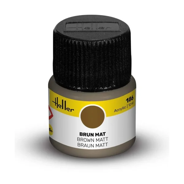 1709186 Heller - Acrylic Colour 186 Brown Matt - 9186