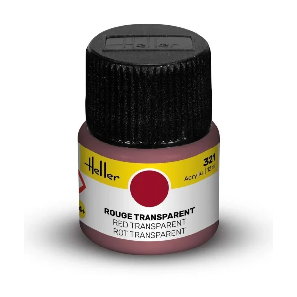 1709321 Heller - Acrylic Colour 321 Red Transparent - 9321
